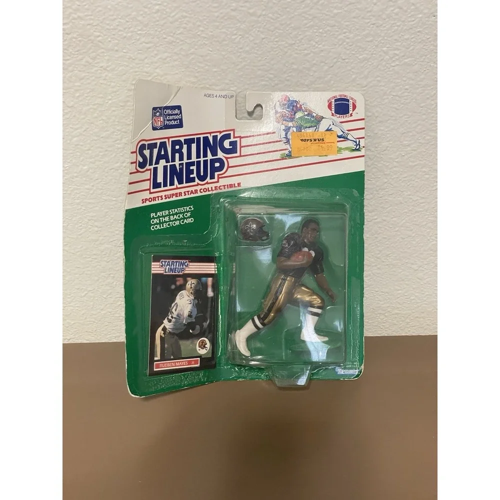 Kenner Starting Lineup footba 1989 NFL New Orleans Saints Figure New OS